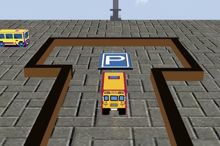 Estacionamento de Ônibus Escolar 3D