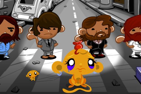 Monkey GO Happy 1056: Macacos na Abbey Road