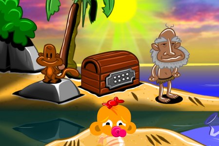 Monkey GO Happy: Stage 549 — Paraíso na Ilha