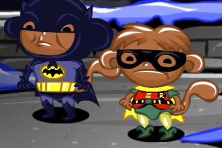 Monkey GO Happy: Stage 591 — Batmonkey and Robin
