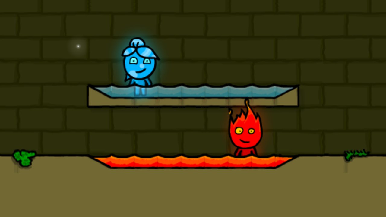 Jogue Fireboy e Watergirl no Templo de Cristal, um jogo de Fogo e água