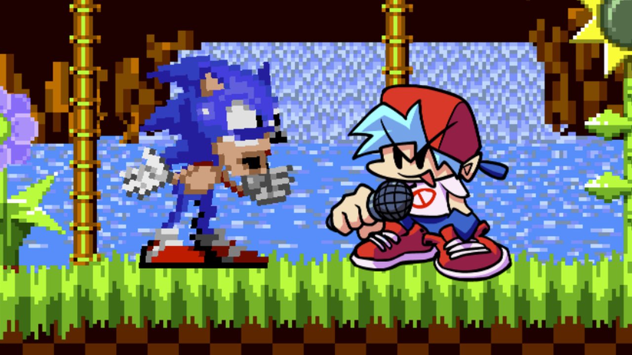 Jogo FNF vs Dorkly Sonic no Jogos 360