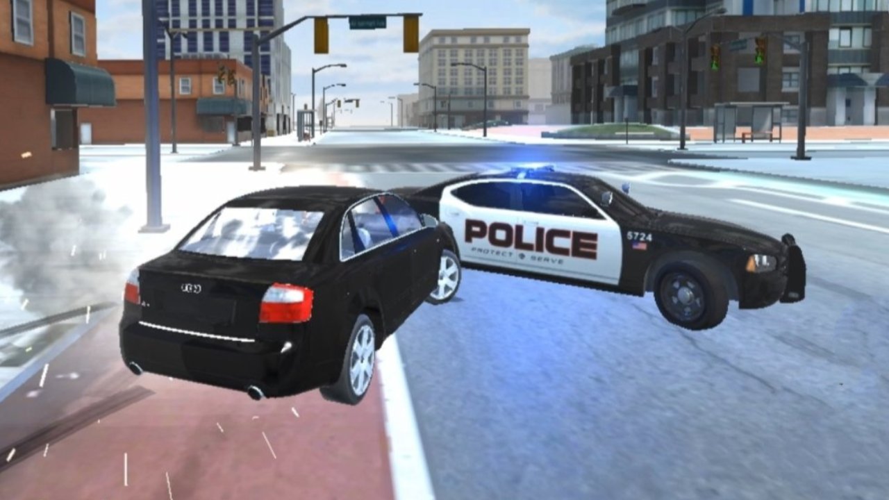 Jogue Corrida de carros: Polícia em perseguição, um jogo de Policiais